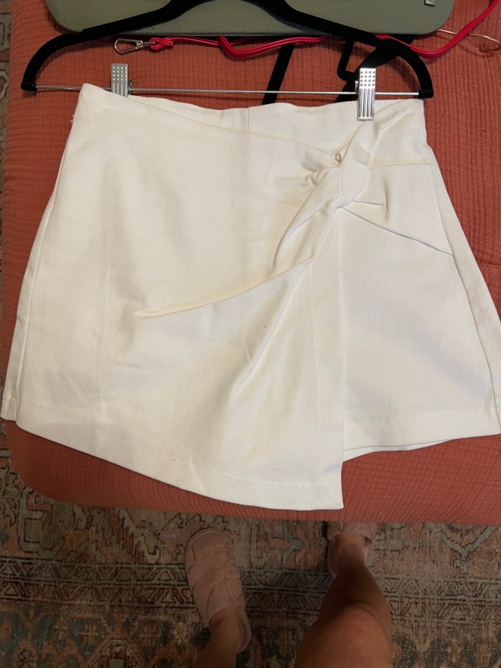 Flying Tomato White Wrap-Style Skort